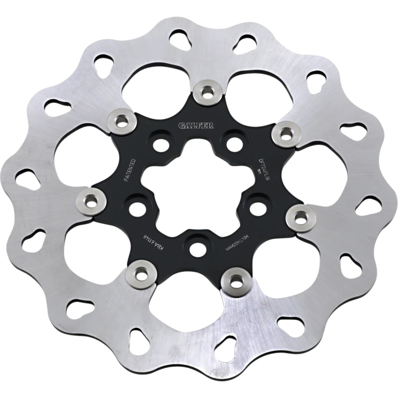 Galfer Brakes Wave Brake Rotor – Rear – Black Carrier DF724FLW