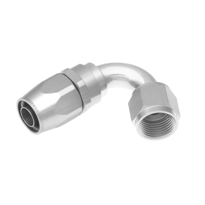 Redhorse Performance 10AN 120 Degree Female Aluminum Hose End Clear 1120-10-5