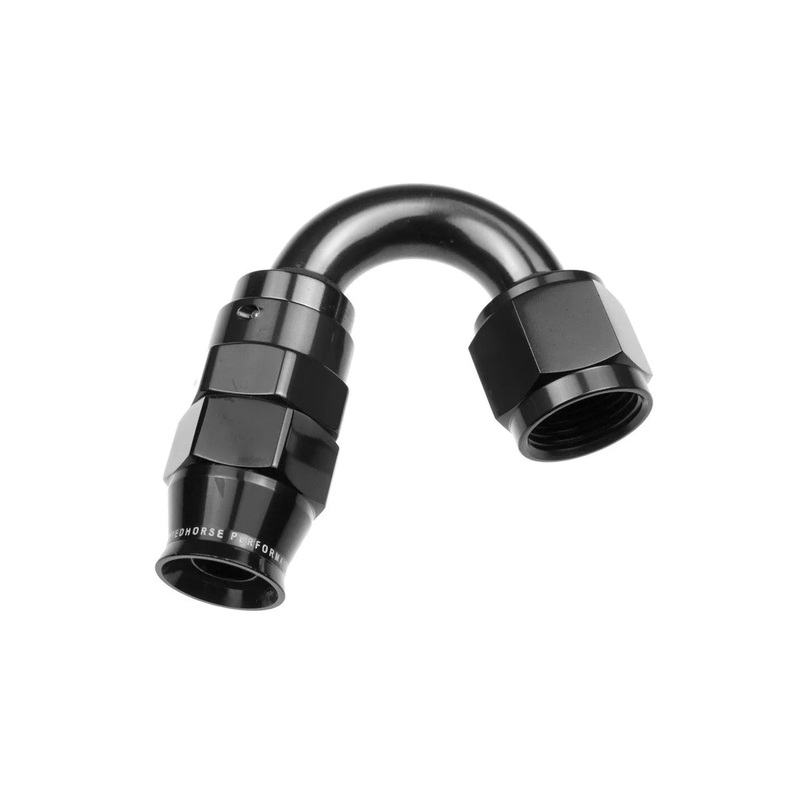 Redhorse Performance 10AN 150 Degree PTFE Reusable Hose End Black 1250-10-2