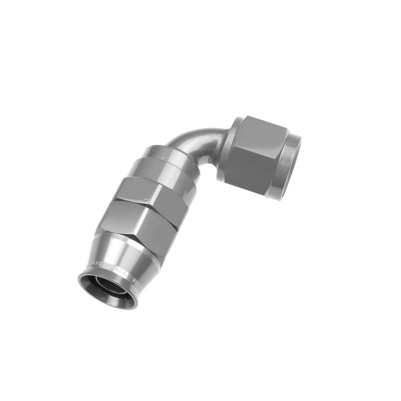 Redhorse Performance 10AN 90 Degree PTFE Reusable Hose End Clear 1290-10-5
