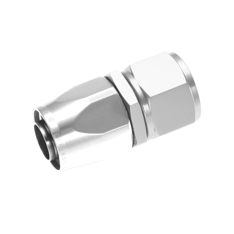Redhorse Performance 12AN Straight Female Aluminum Hose End Clear 1000-12-5