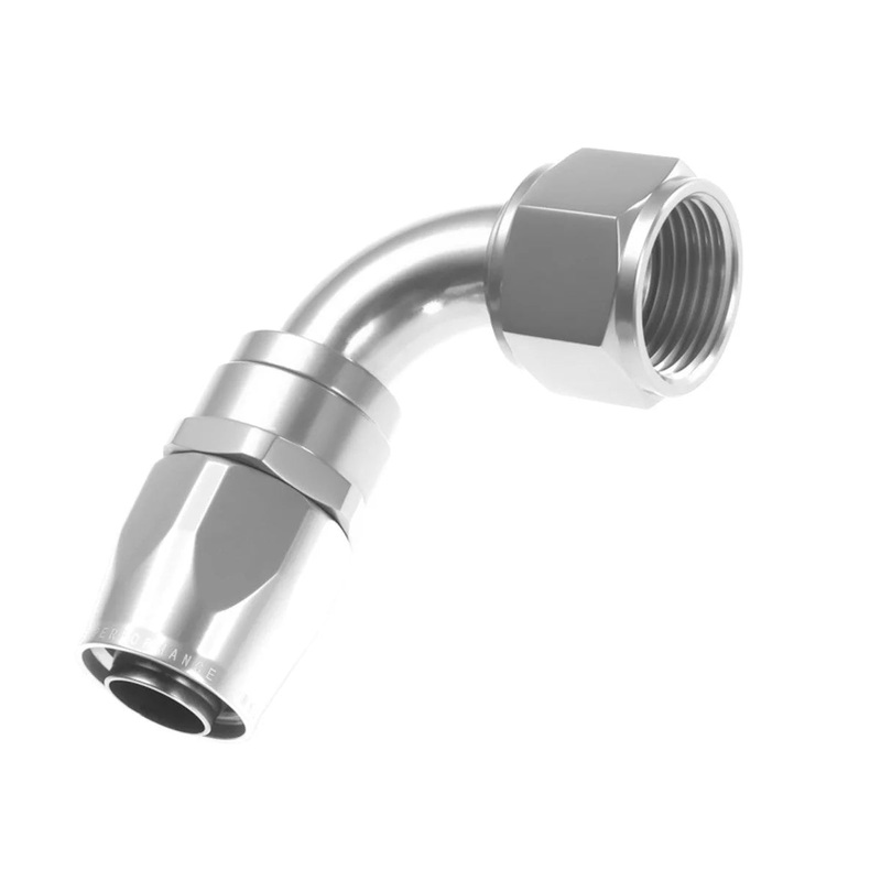 Redhorse Performance 20AN 90Deg Double Swivel Hose End Clear 1090-20-5