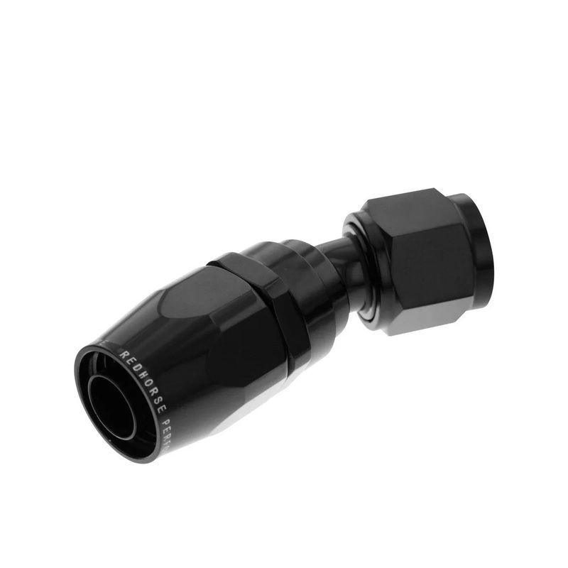 Redhorse Performance 4AN 30 Deg Dble Swivel Hose End Black 1030-04-2