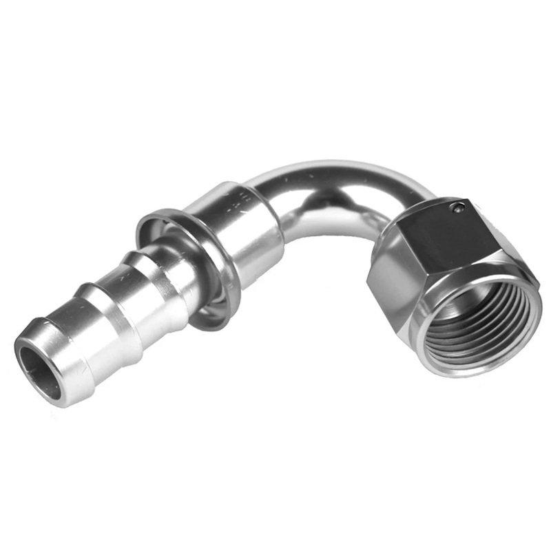 Redhorse Performance 6AN 120 Degree AN/Push Lock Hose End Clear 2120-06-5