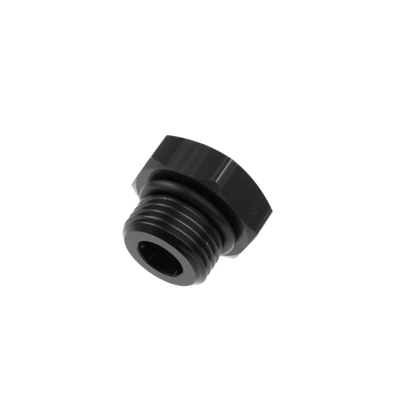 Redhorse Performance 3AN Straight Thread O-Ring Port Plug Black 814-03-2