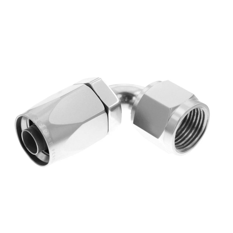 Redhorse Performance 6AN 90Deg Female Alum Hose End Non-Swivel CLR 6090-06-5