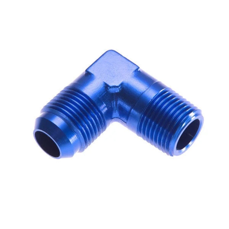 Redhorse Performance 6AN 90Deg Male Adapter to 1/8in NPT Male Blue 822-06-02-1