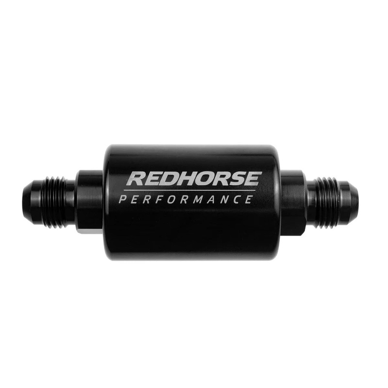 Redhorse Performance Compact 6AN Inlet/Outlet High Flow Fuel Filter 4151-06-2-35