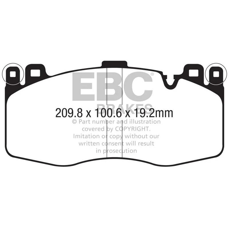 EBC 2015+ BMW X5M 4.4TT (F85) Bluestuff Front Brake Pads