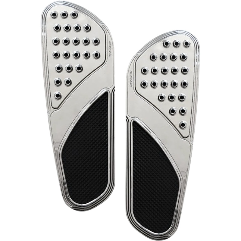 Accutronix Front Floorboards – Chrome w/ Rubber Inserts FBF01-DVC