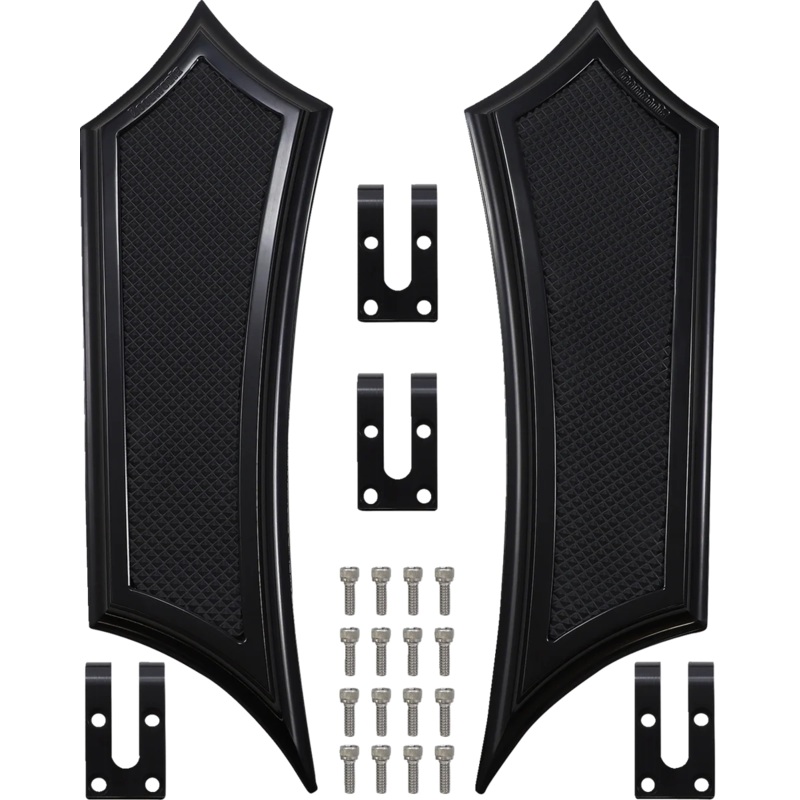 Accutronix Instigator Extended Floorboards – Black FBF01-IB