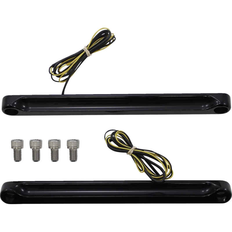 Alloy Art LED Front Signal Light – FLSTC – Black/Smoke FDH-2
