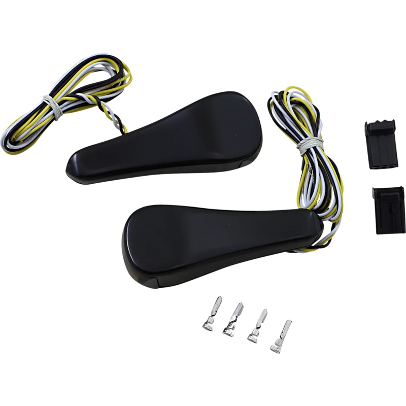 Alloy Art LED Front Turn Signals – Smooth – Black RGFS1-2