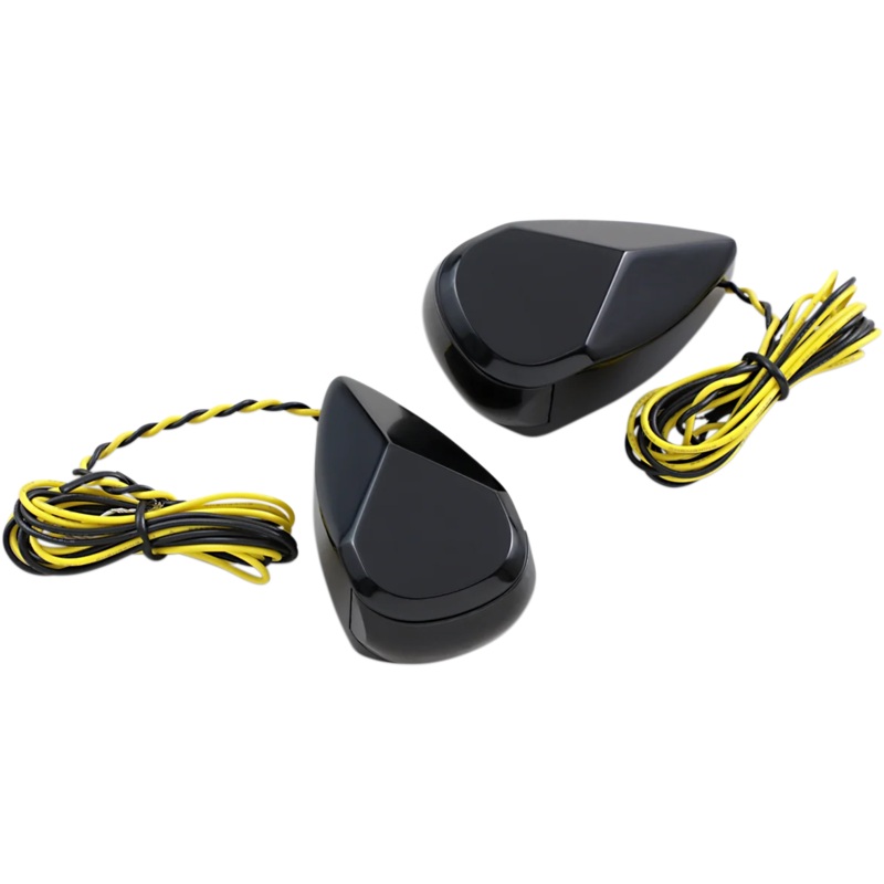 Alloy Art Turn Signal – Black – Smoke/Amber MRL-1B