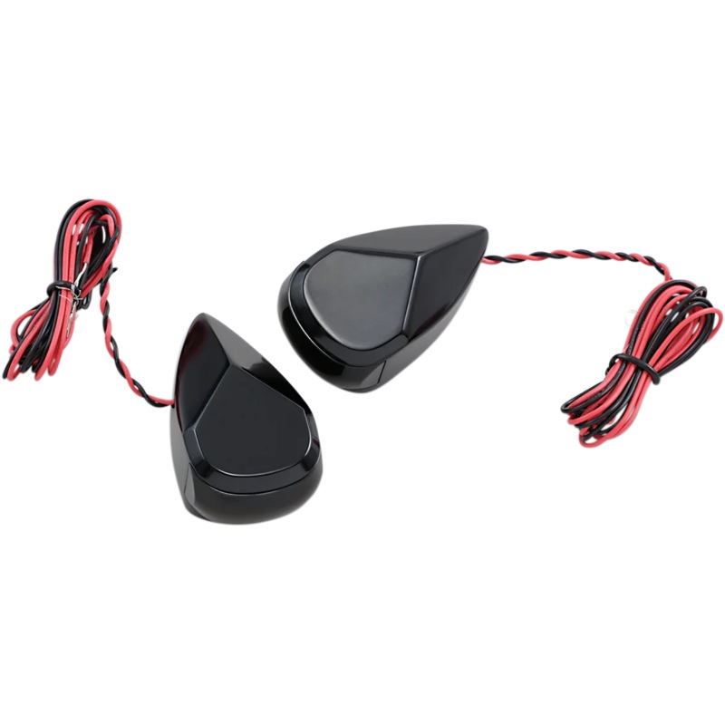 Alloy Art Turn Signal – Black – Smoke/Red MRL-2B