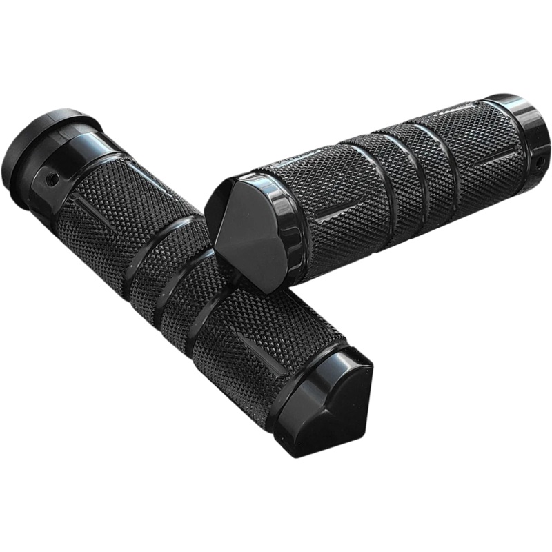 Accutronix Grips – Knurled – Diamond – TBW – Black GR101-SKIB