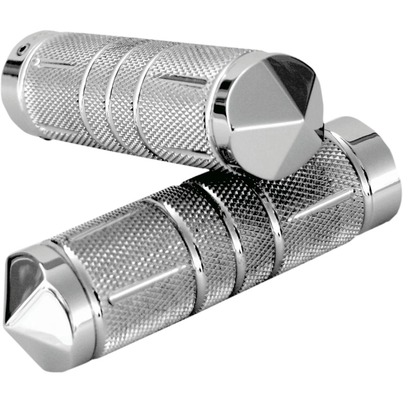 Accutronix Grips – Knurled – Diamond – TBW – Chrome GR101-SKIC