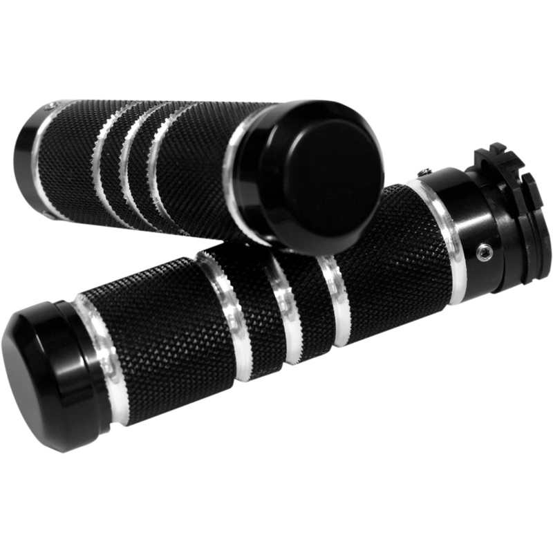 Accutronix Grips – Knurled – Grooved – Black GR100-KGN