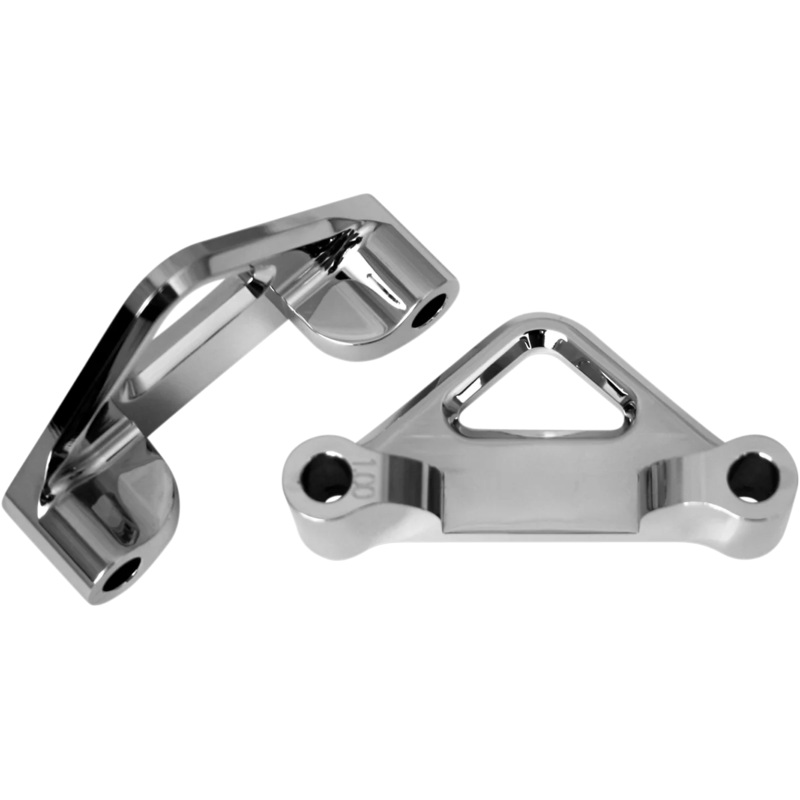 Accutronix Hot Legs/Bagger Legs Fender Spacers – Chrome – 1.00″ Spacer – For 6″ Width Fender TFS41-EMF100C