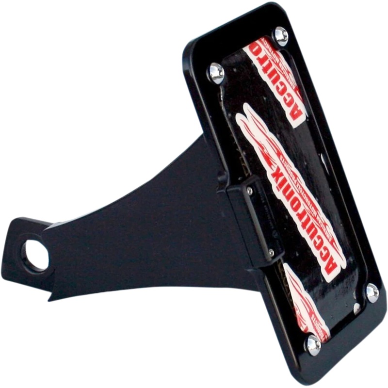 Accutronix Side Mount License Plate Assembly – Black LPF092HV-B
