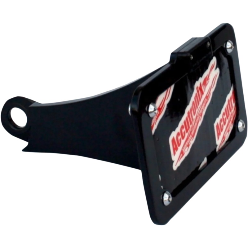 Accutronix Side Mount License Plate Assembly – Black LPF106HV-B