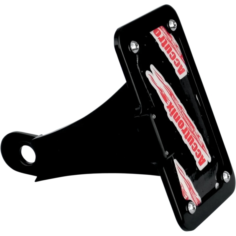 Accutronix Side Mount License Plate Assembly – Black LPF108HV-B