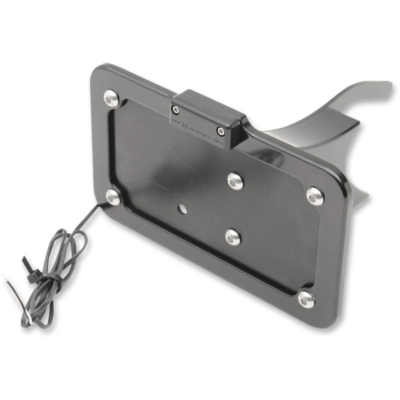Accutronix Side Mount License Plate – Black LPF121HV-B