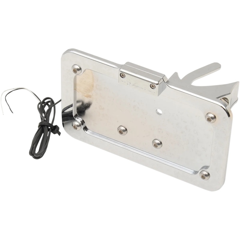 Accutronix Side Mount License Plate – Chrome LPF121HV-C