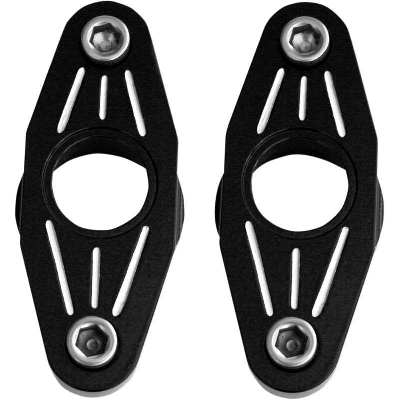 Accutronix Swingarm Pivot Blocks – Black Anodized Ball-Milled FXPV1-MN