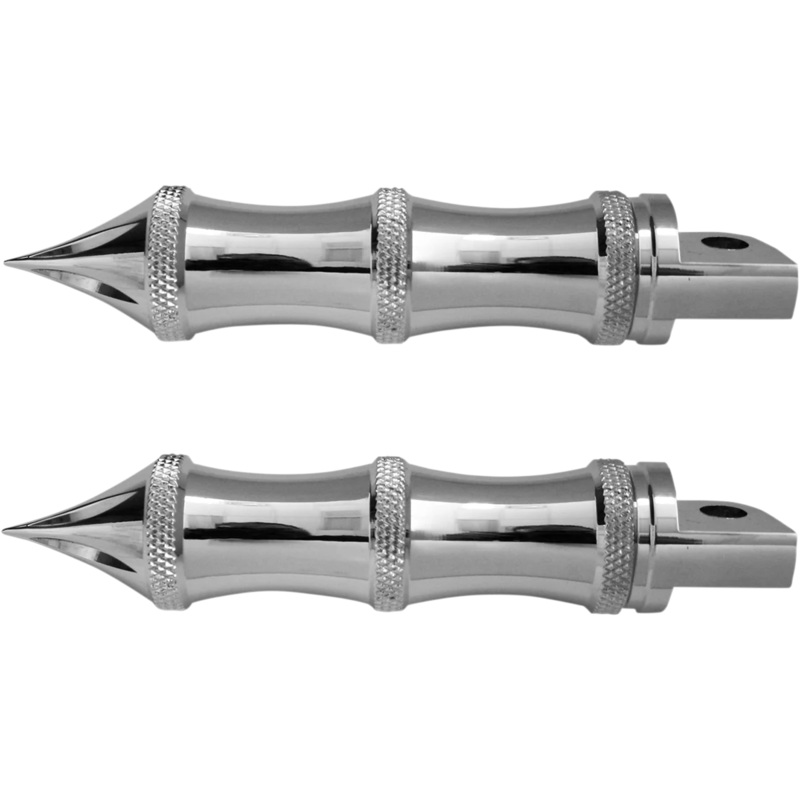 Accutronix Tribal Footpegs – Male Mount – Chrome RP111-LC