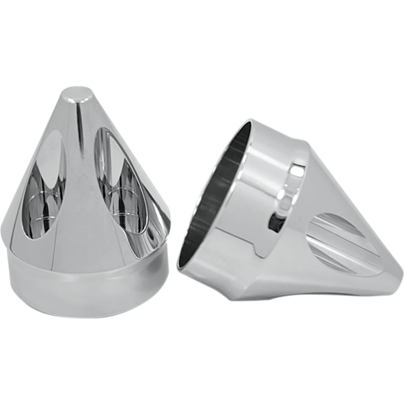 Avon Grips Front Axle Nut Cover – Chrome – Spike – Large/Small AXL-SPK-CH-TOUR