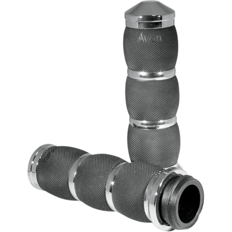 Avon Grips Grips – Air Cushion – TBW – Chrome AIR-91-FLY