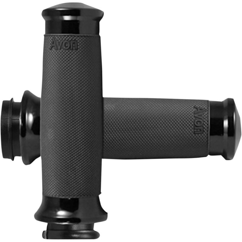 Avon Grips Grips – Custom Contour – TBW – Black CC-86-ANO-FLY