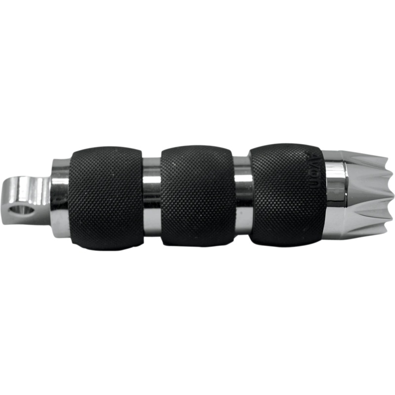 Avon Grips Footpegs – Air Cushioned Excalibur – Chrome FP-AIR-90-CH-EX