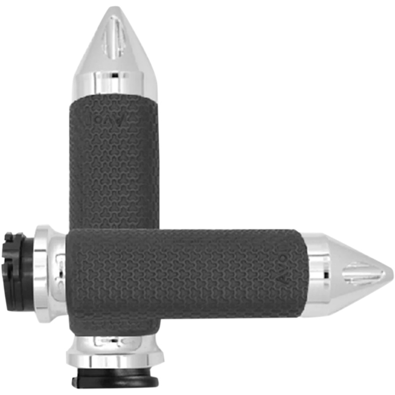 Avon Grips Grips – Memory Foam – Large – Spike – Chrome MF-63B-CH-SPK