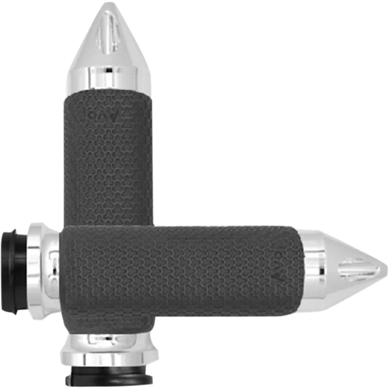 Avon Grips Grips – Memory Foam – Large – Spike – TBW – Chrome MF-63B-CH-FL-SP