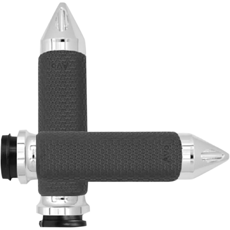 Avon Grips Grips – Memory Foam – Medium – Spike – TBW – Chrome MF-63A-CH-FL-SP