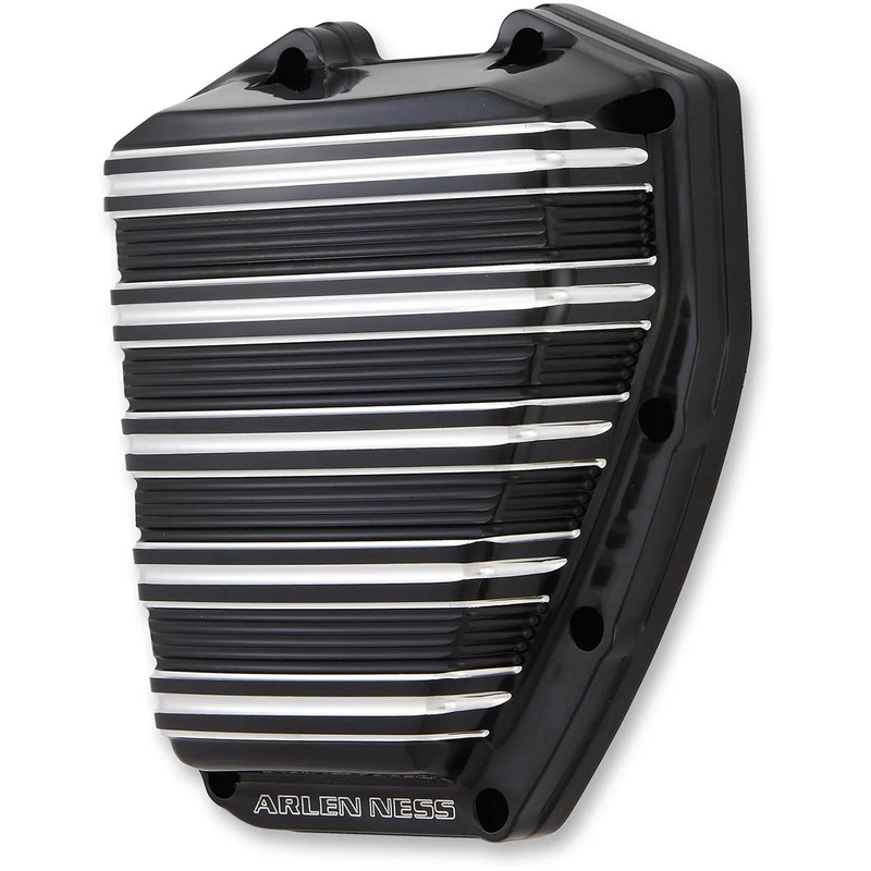 Arlen Ness Cam Cover – 10 Gauge – Black Anodized with Machined Accents 03-963