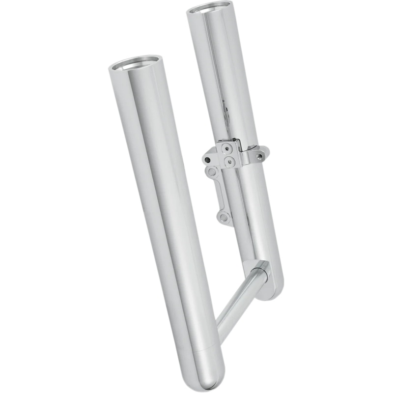 Arlen Ness Fork Legs – Chrome – Hot Legs – Custom Single Disc – Smooth – ’00-’06 FLST 06-554