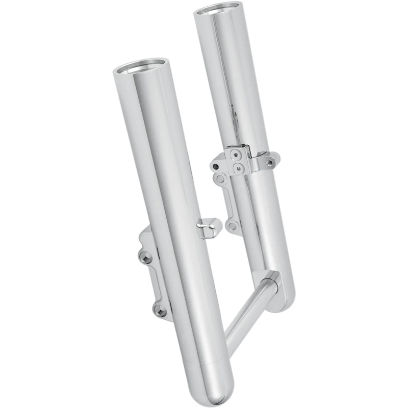 Arlen Ness Fork Legs – Chrome – Smooth – Dual Disc – ’00-’07 FLT 06-503