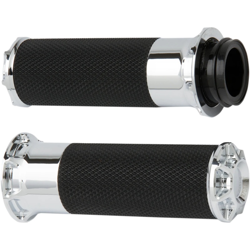 Arlen Ness Grips – Beveled – Cable – Chrome 07-330