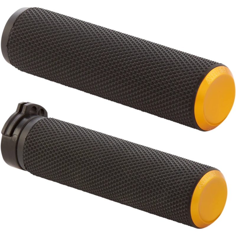Arlen Ness Grips – Knurled – Cable – Gold 07-337