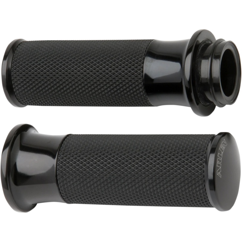 Arlen Ness Grips – Smoothie – TBW – Black 07-323