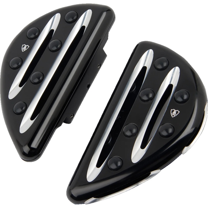 Arlen Ness Passenger Floorboards – Deep Cut – Black 06-867
