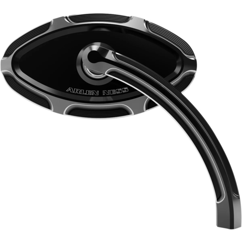 Arlen Ness Cats Eye Forged Billet Mirror – Black – Right 13-132