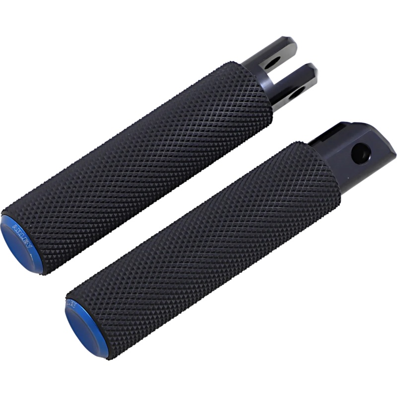 Arlen Ness Knurled Footpegs – Blue – FX/FL ’18-’23 07-950