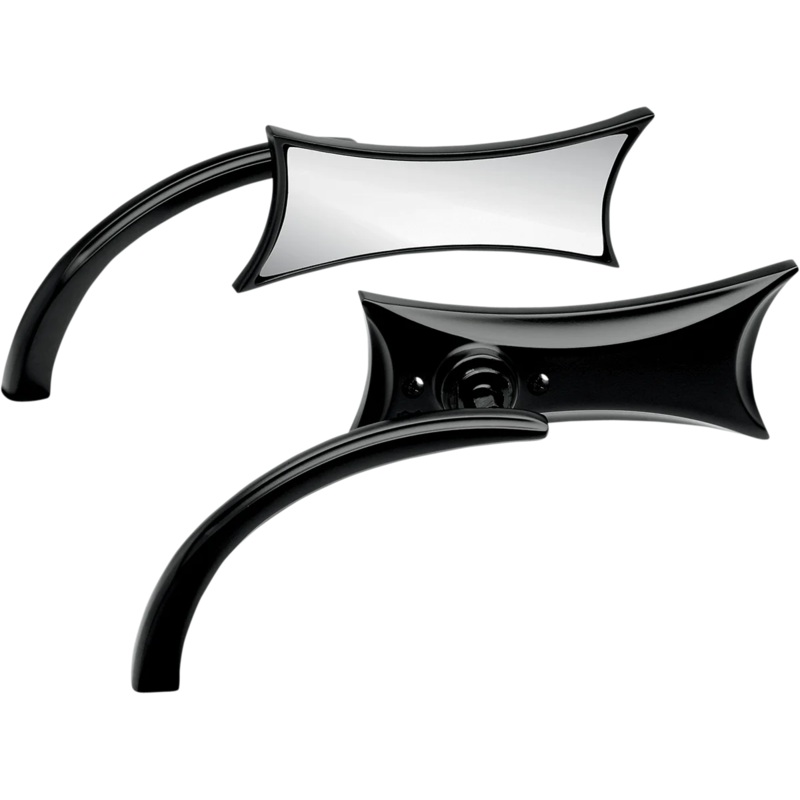Arlen Ness Mirror – Micro – Four-Point – Side View – Rectangle – Black – Left 13-418