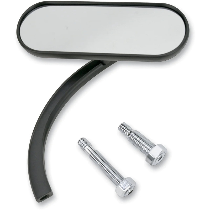 Arlen Ness Mirror – Micro – Mini – Side View – Oval – Black – Right 13-413