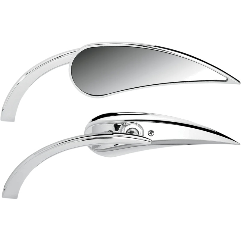 Arlen Ness Mirror – Micro – Rad 2 – Side View – Teardrop – Chrome – Left 13-410