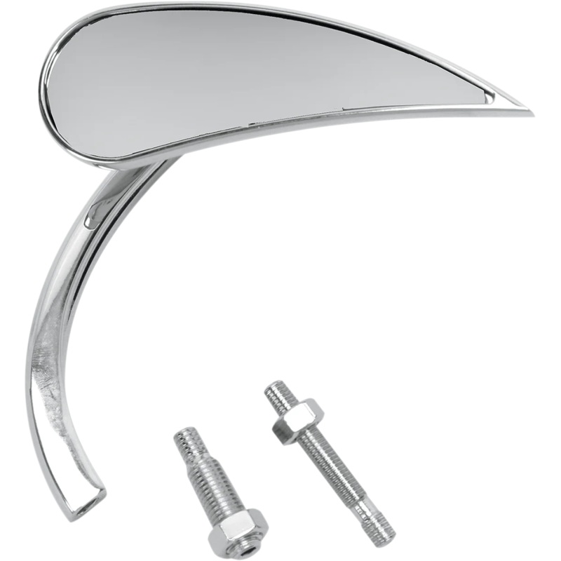 Arlen Ness Mirror – Micro – Rad 2 – Side View – Teardrop – Chrome – Right 13-411